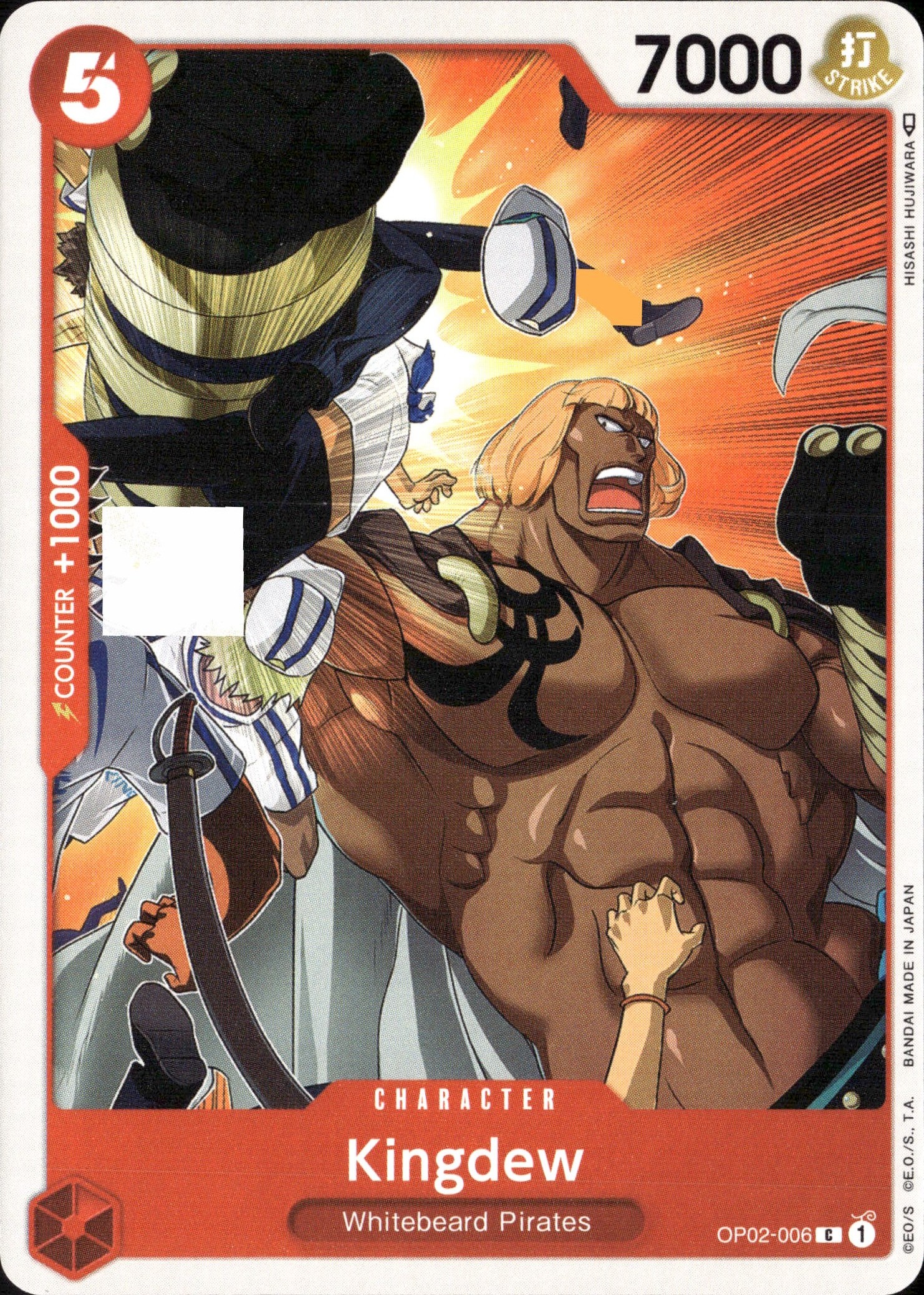 2023 One Piece Op02 En Kingdew graded slab