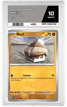 2023 POKEMON PAR EN Paradox Rift #102 Nacli MPE 10 GEM/MT — graded card up for auction