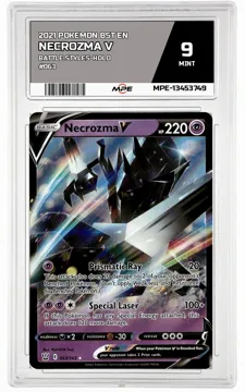 2021 POKEMON BST EN Battle Styles-HOLO #063 Necrozma V MPE 9 MINT — graded card up for auction