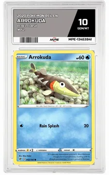 2020 POKEMON RCL EN Rebel Clash #052 Arrokuda MPE 10 GEM/MT — graded card up for auction