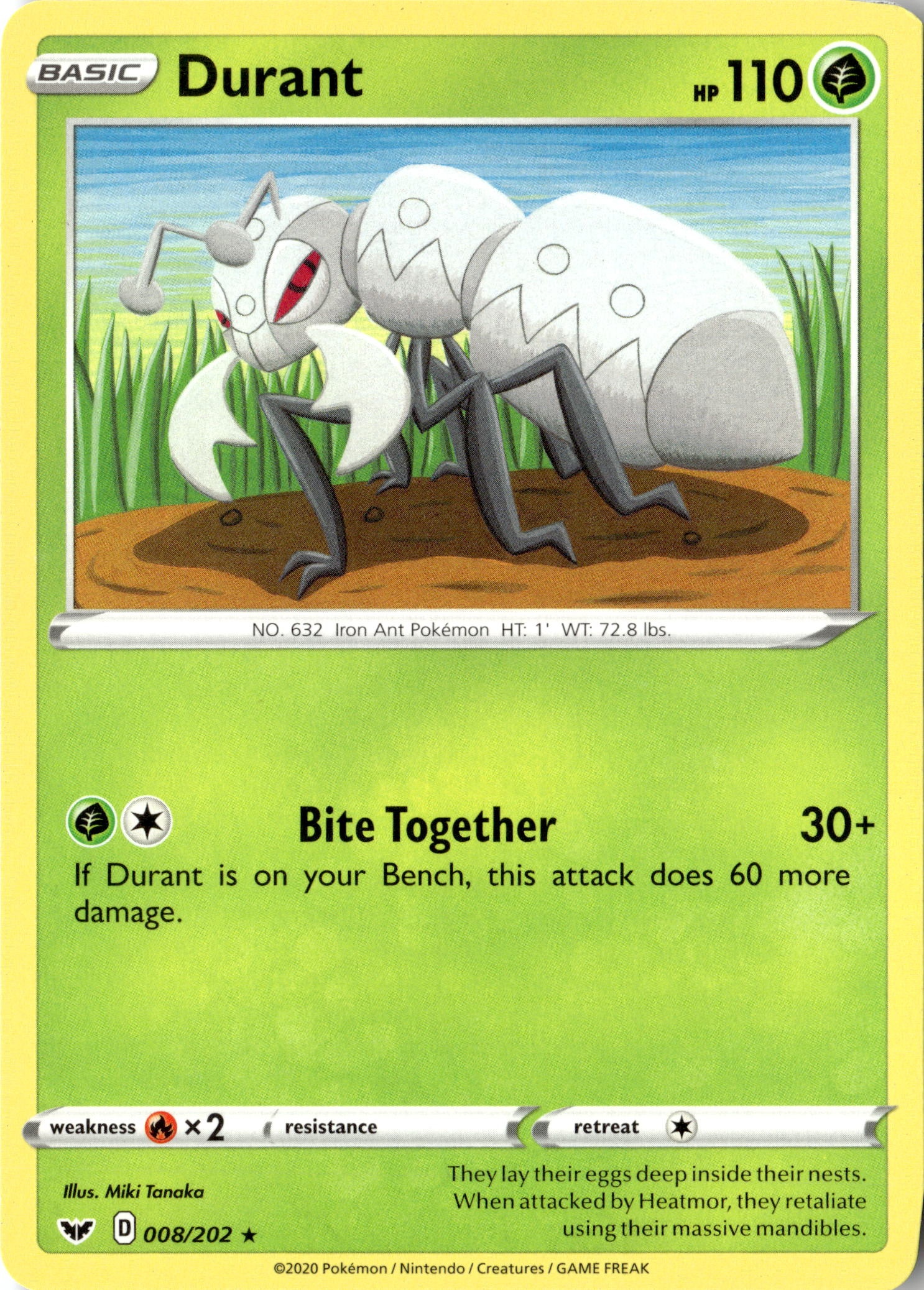 2020 Pokemon Ssh En Durant graded slab