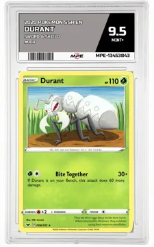 2020 POKEMON SSH EN Sword & Shield #008 DURANT MPE 9.5 MINT+ — graded card up for auction