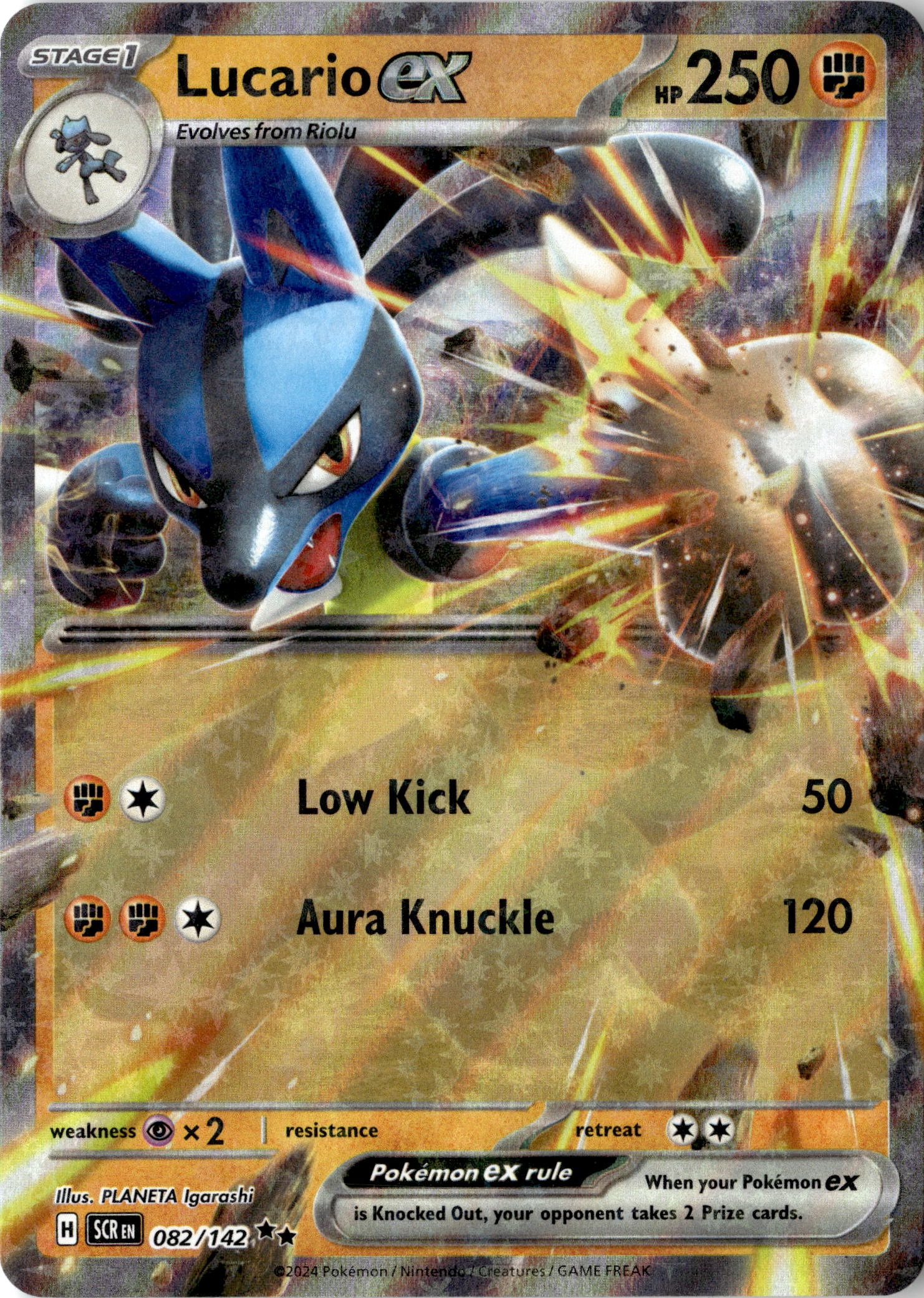 Lucario EX graded slab