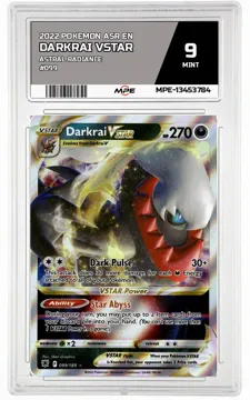 2022 POKEMON ASR EN Astral Radiance #099 Darkrai VSTAR MPE 9 MINT — graded card up for auction