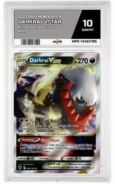 2022 POKEMON ASR EN Astral Radiance-HOLO #099 DARKRAI VSTAR MPE 10 GEM/MT — graded card up for auction