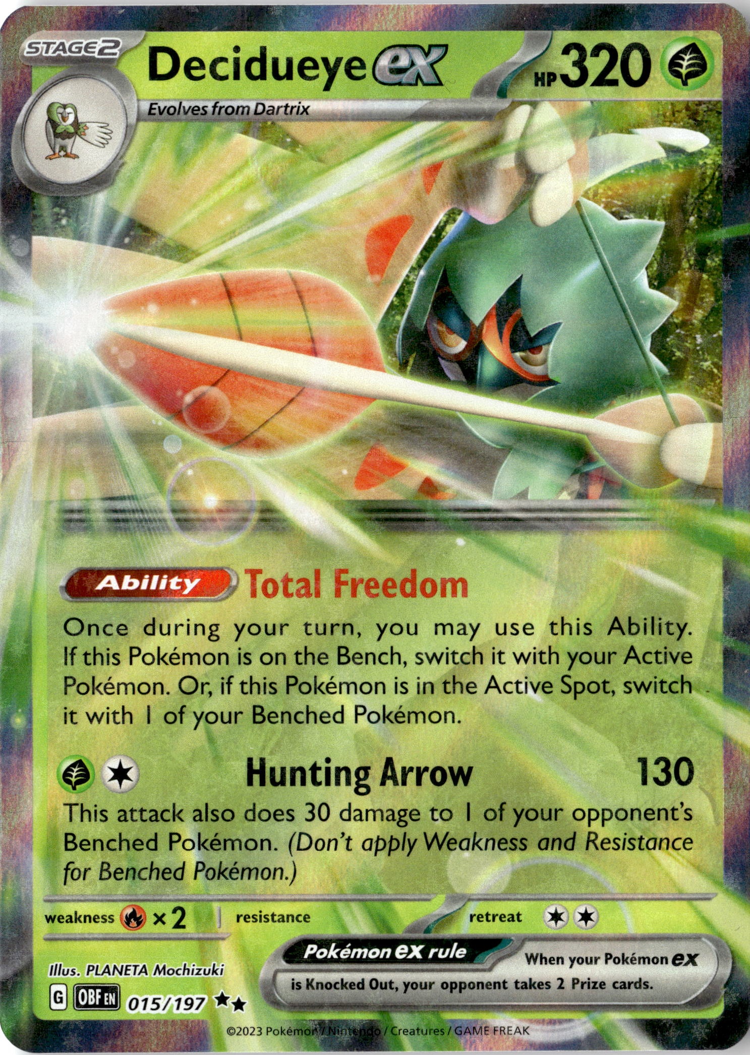 Decidueye EX graded slab