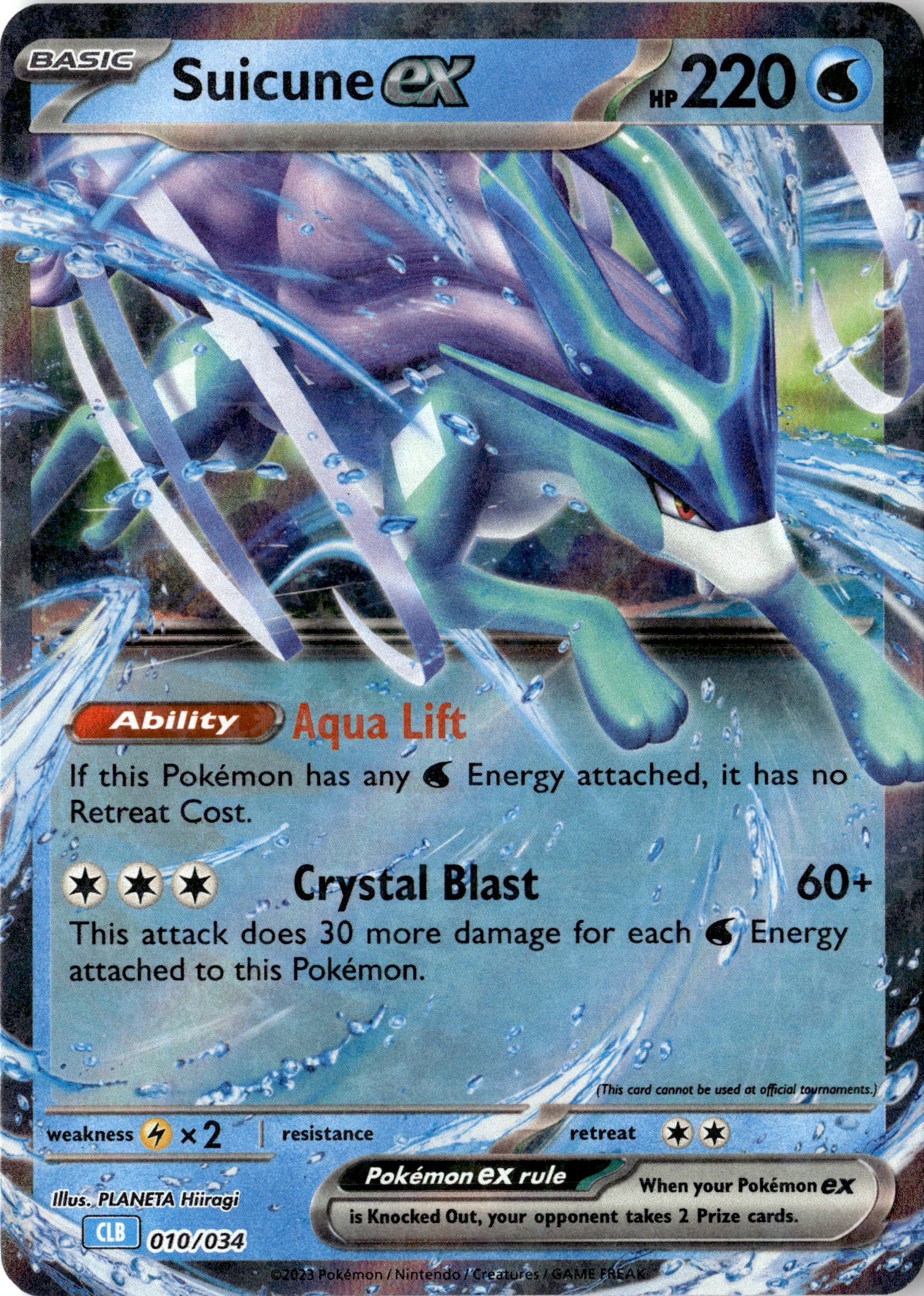 Suicune Ex graded slab