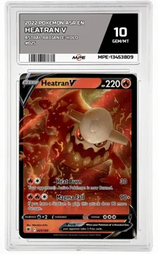 2022 POKEMON ASR EN Astral Radiance-HOLO #025 Heatran V MPE 10 GEM/MT — graded card up for auction