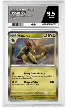 2024 POKEMON SFA EN Shrouded Fable-HOLO #046 Haxorus MPE 9.5 MINT+ — graded card up for auction