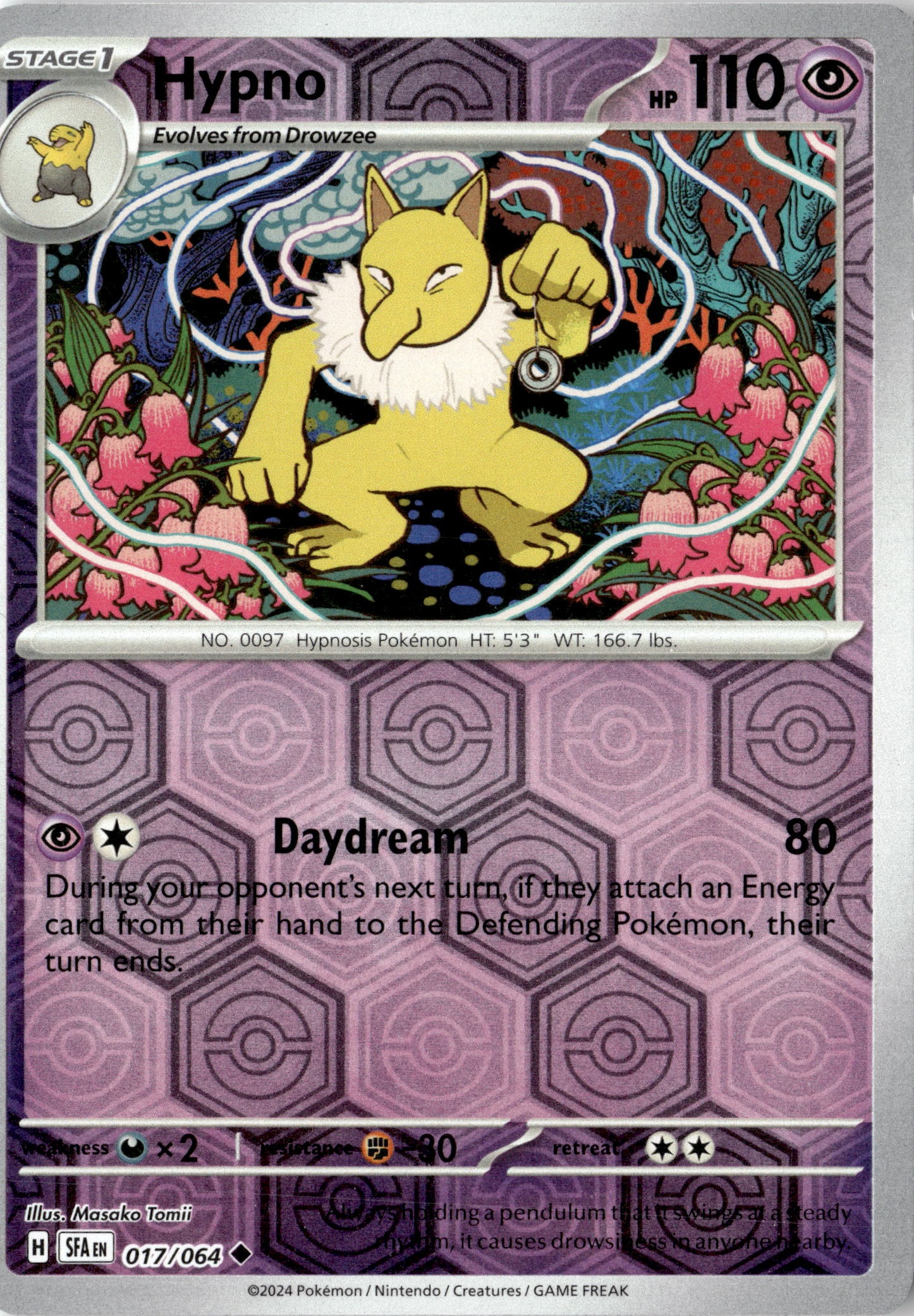 2024 Pokemon Sfa En Hypno graded slab