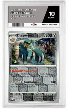 2024 POKEMON SFA EN Shrouded Fable-REV HOLO #042 Copperajah MPE 10 GEM/MT — graded card up for auction