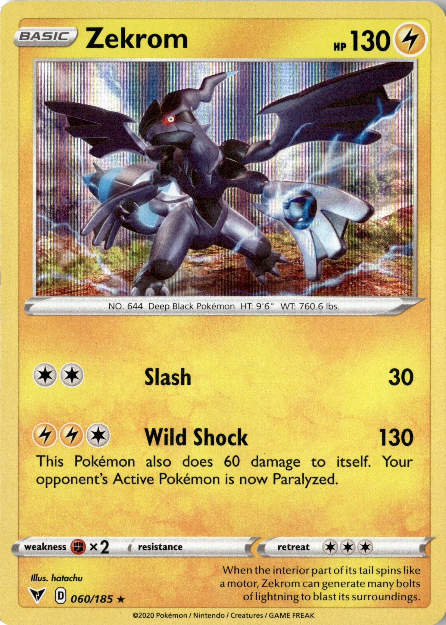 2020 Pokemon Viv En Zekrom graded slab