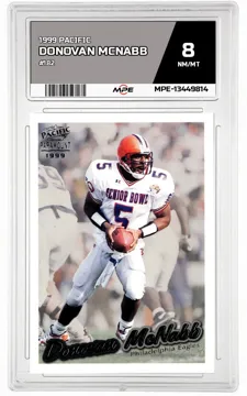 1999 PACIFIC #182 DONOVAN MCNABB MPE 8 NM/MT — graded card up for auction