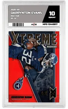 2020 XR RED /149 #X-32 DARRYNTON EVANS MPE 10 GEM/MT — graded card up for auction