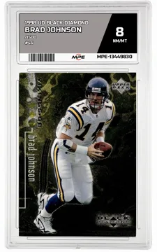1998 UD BLACK DIAMOND /1500 #46 BRAD JOHNSON MPE 8 NM/MT — graded card up for auction