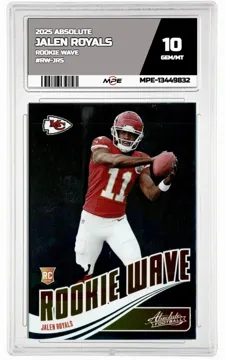 2025 ABSOLUTE Rookie Wave #RW-JRS JALEN ROYALS MPE 10 GEM/MT — graded card up for auction