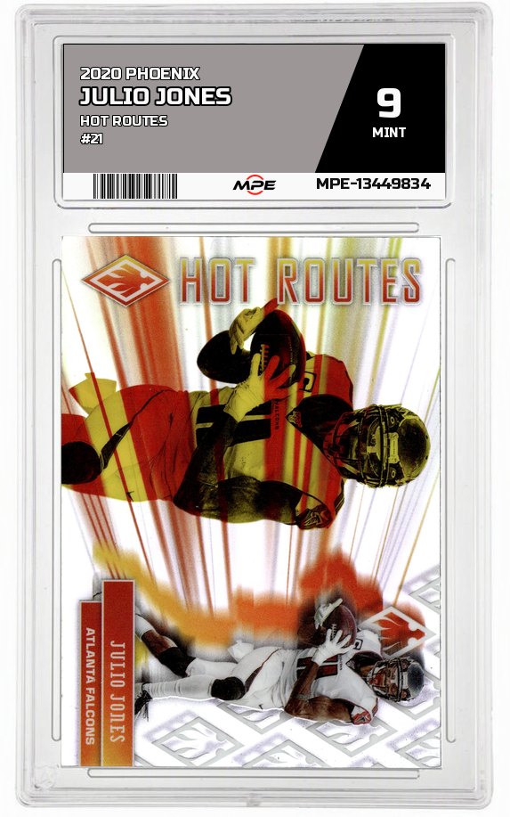 2020 PHOENIX HOT ROUTES #21 JULIO JONES MPE 9 MINT — graded card auctioned from the MPE vault