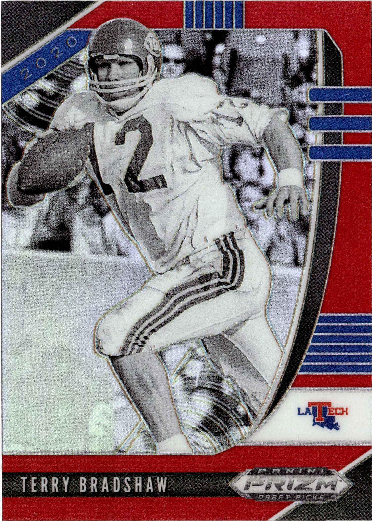 2020 Prizm Draft Picks Terry Bradshaw graded slab