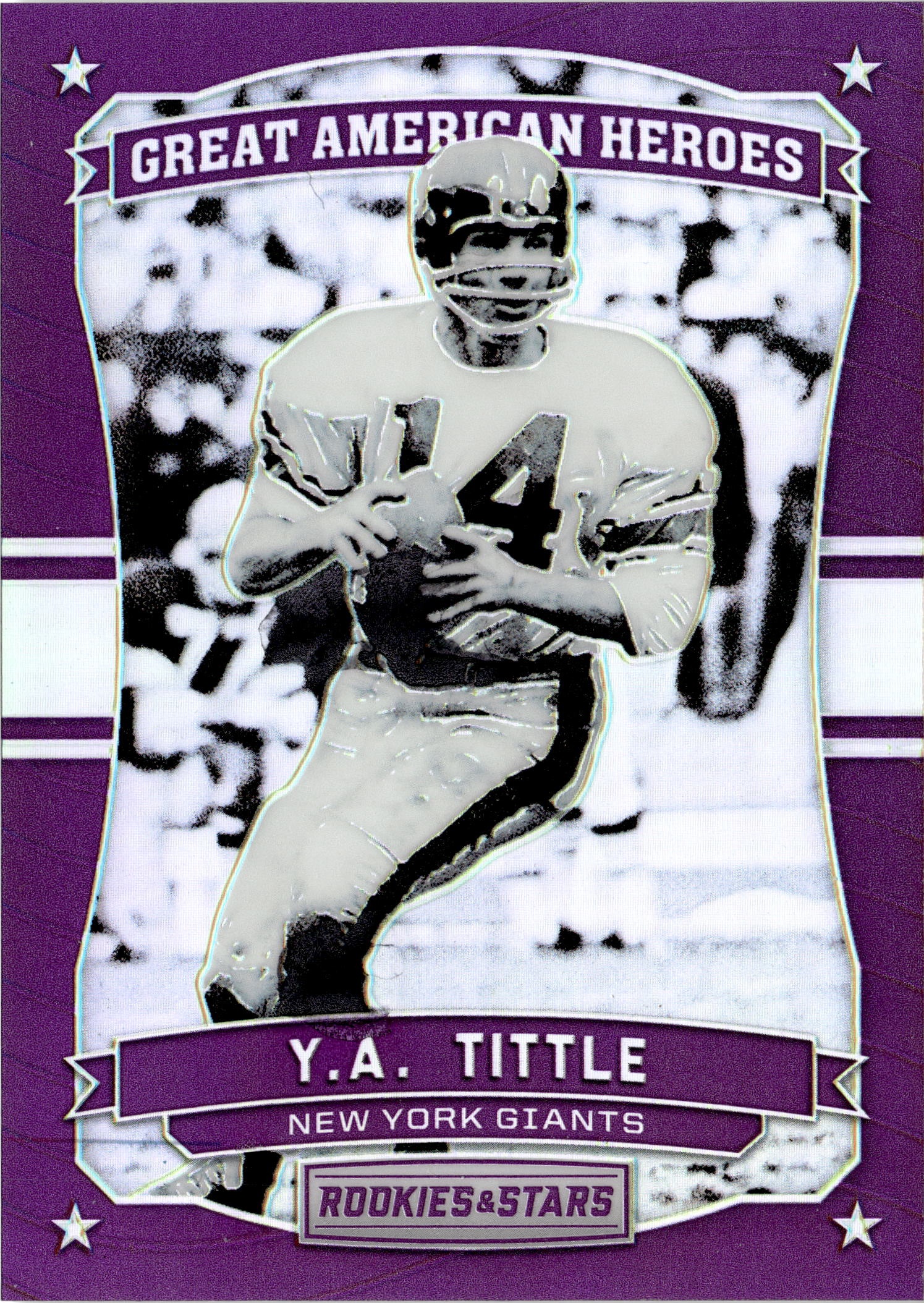 2016 Rookies & Stars Y.A. Tittle graded slab