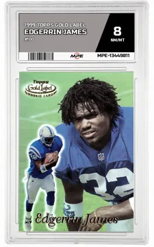 1999 TOPPS GOLD LABEL #100 EDGERRIN JAMES MPE 8 NM/MT — graded card up for auction