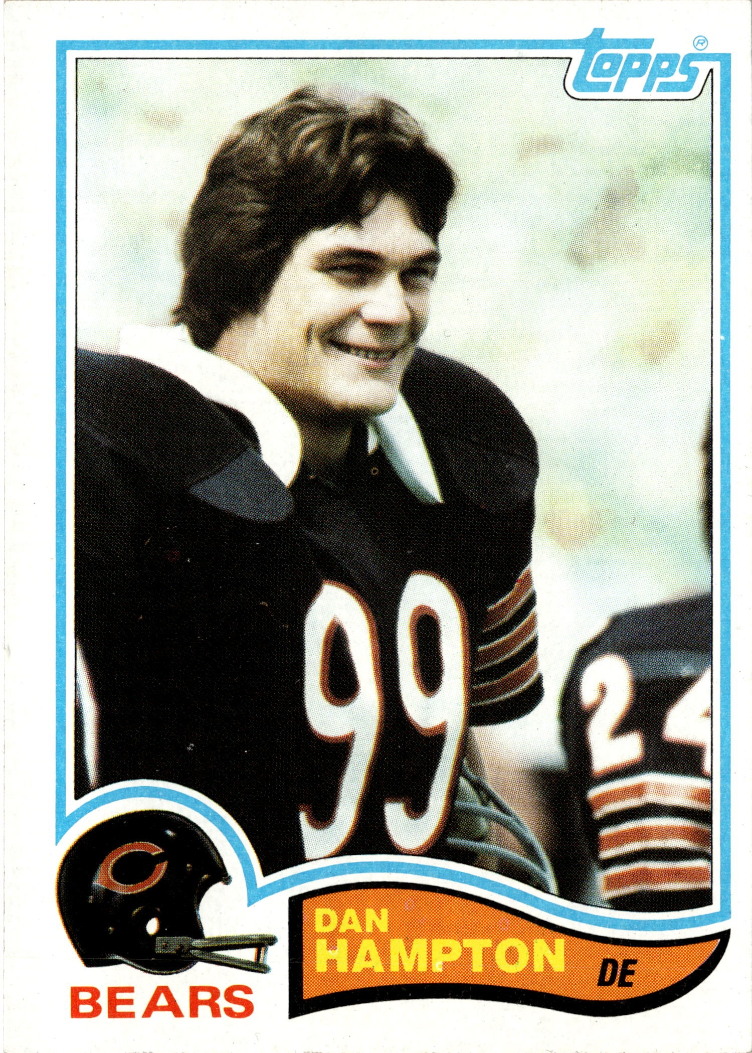1982 Topps Dan Hampton graded slab