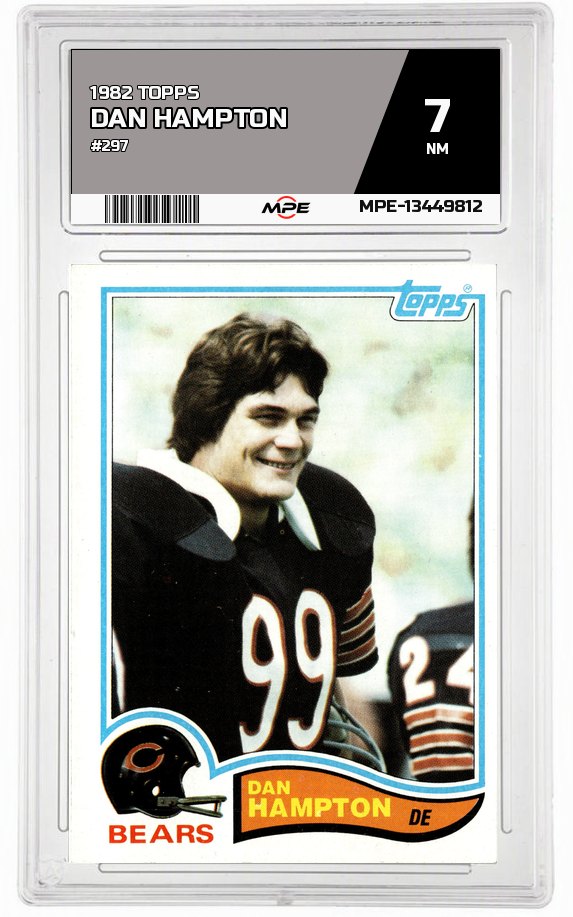 1982 TOPPS #297 DAN HAMPTON MPE 7 NM — graded card auctioned from the MPE vault