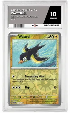 2023 POKEMON PAL EN PALDEA EVOLVED-REV HOLO #081 WATTREL MPE 10 GEM/MT — graded card up for auction