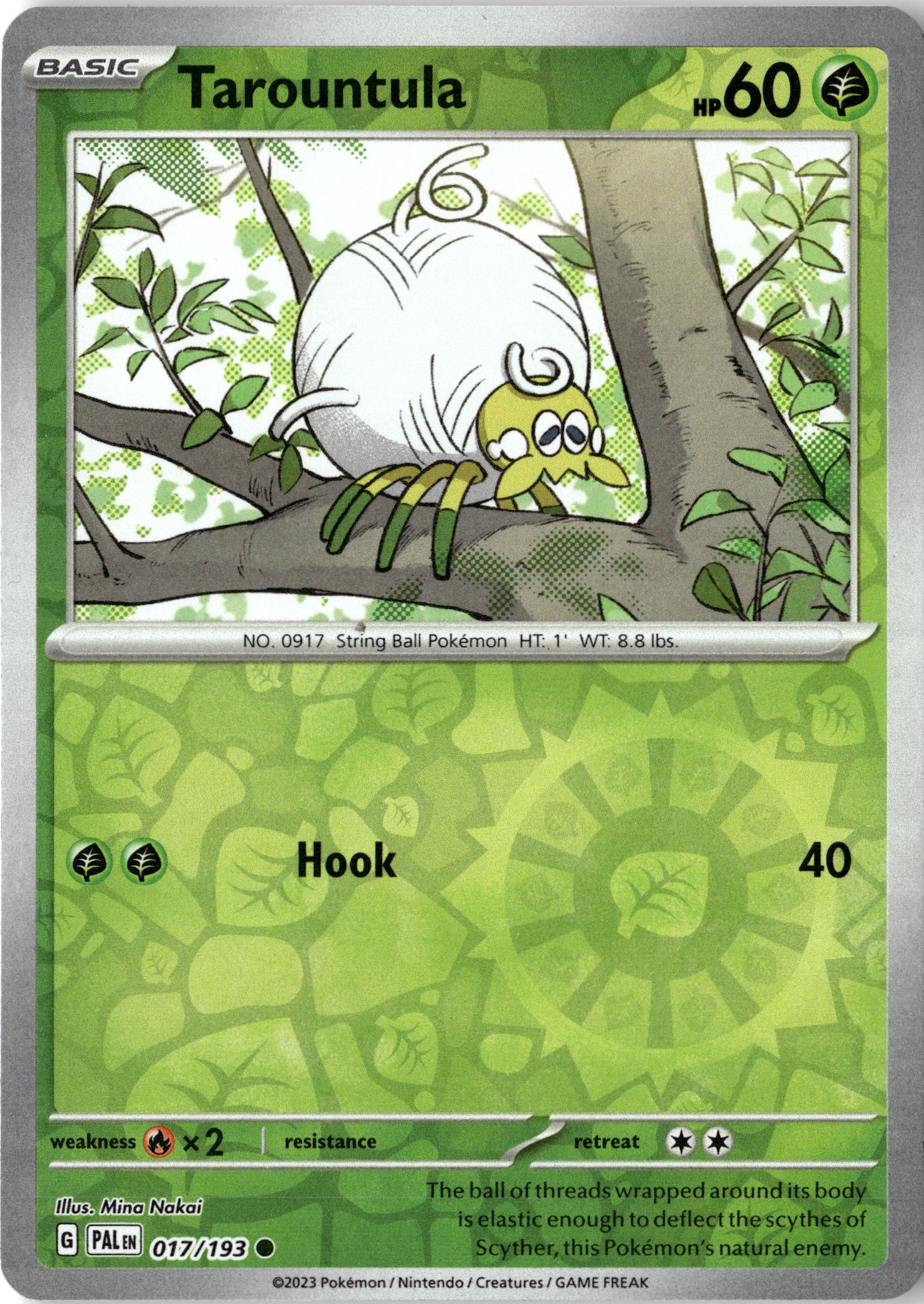 2023 Pokemon Pal En Tarountula graded slab