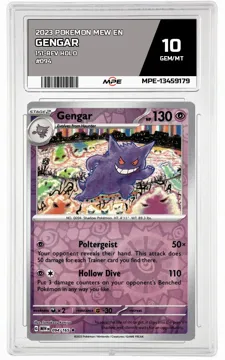 2023 POKEMON MEW EN 151-REV HOLO #094 GENGAR MPE 10 GEM/MT — graded card up for auction