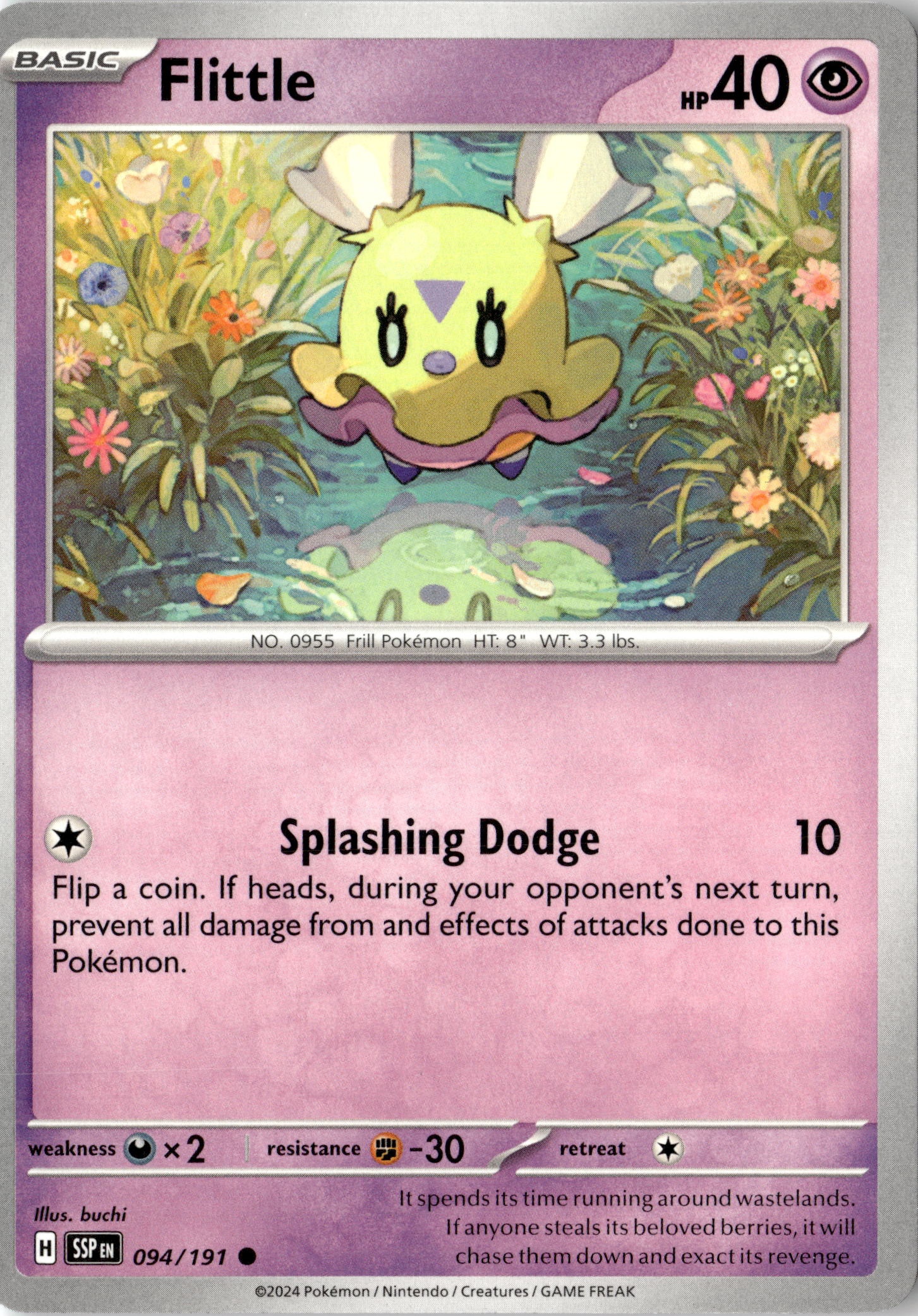 2024 Pokemon SSP En Flittle graded slab