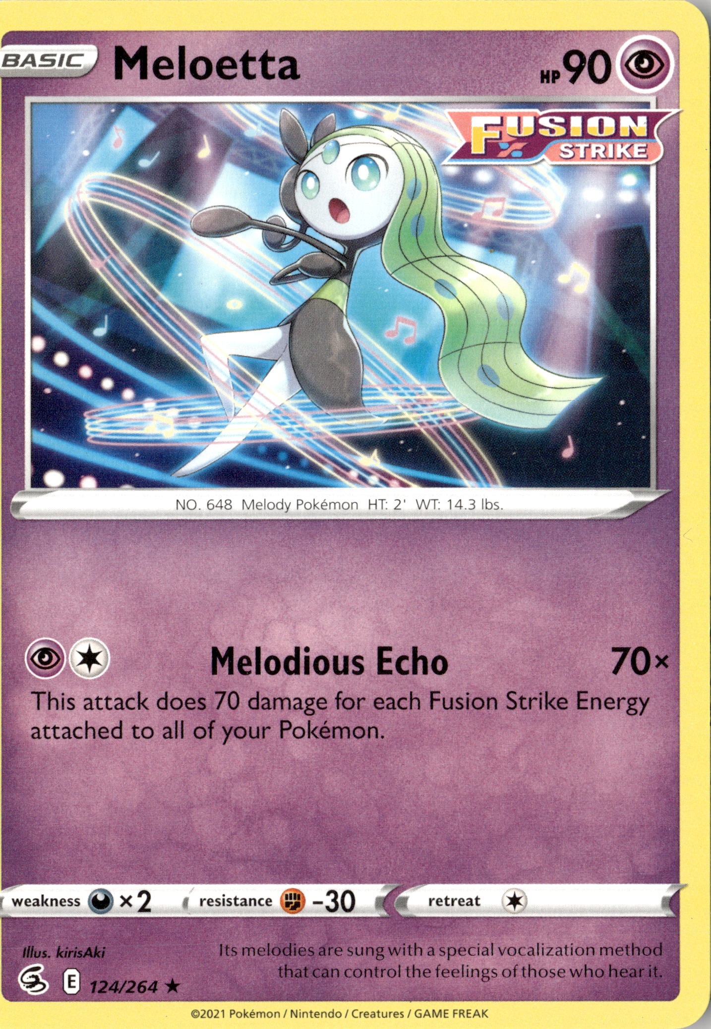 2021 Pokemon Fst En Meloetta graded slab