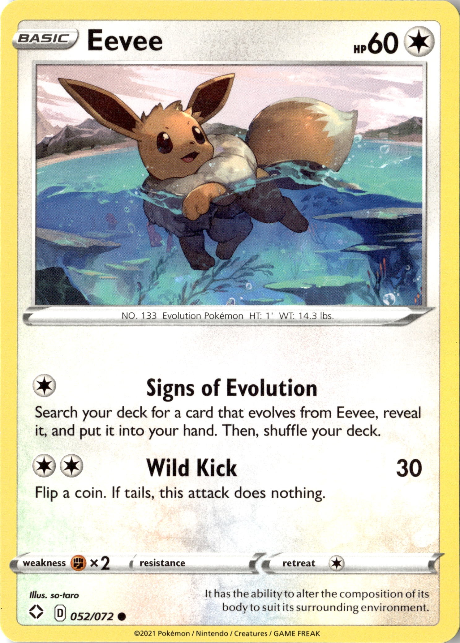 2021 Pokemon Shf En Eevee graded slab