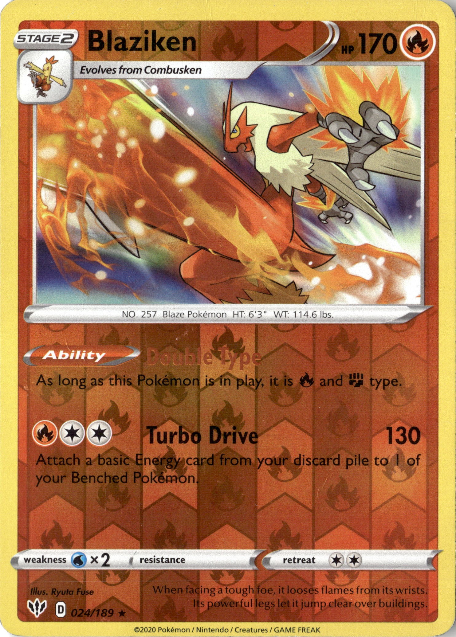2020 Pokemon Daa En Blaziken graded slab