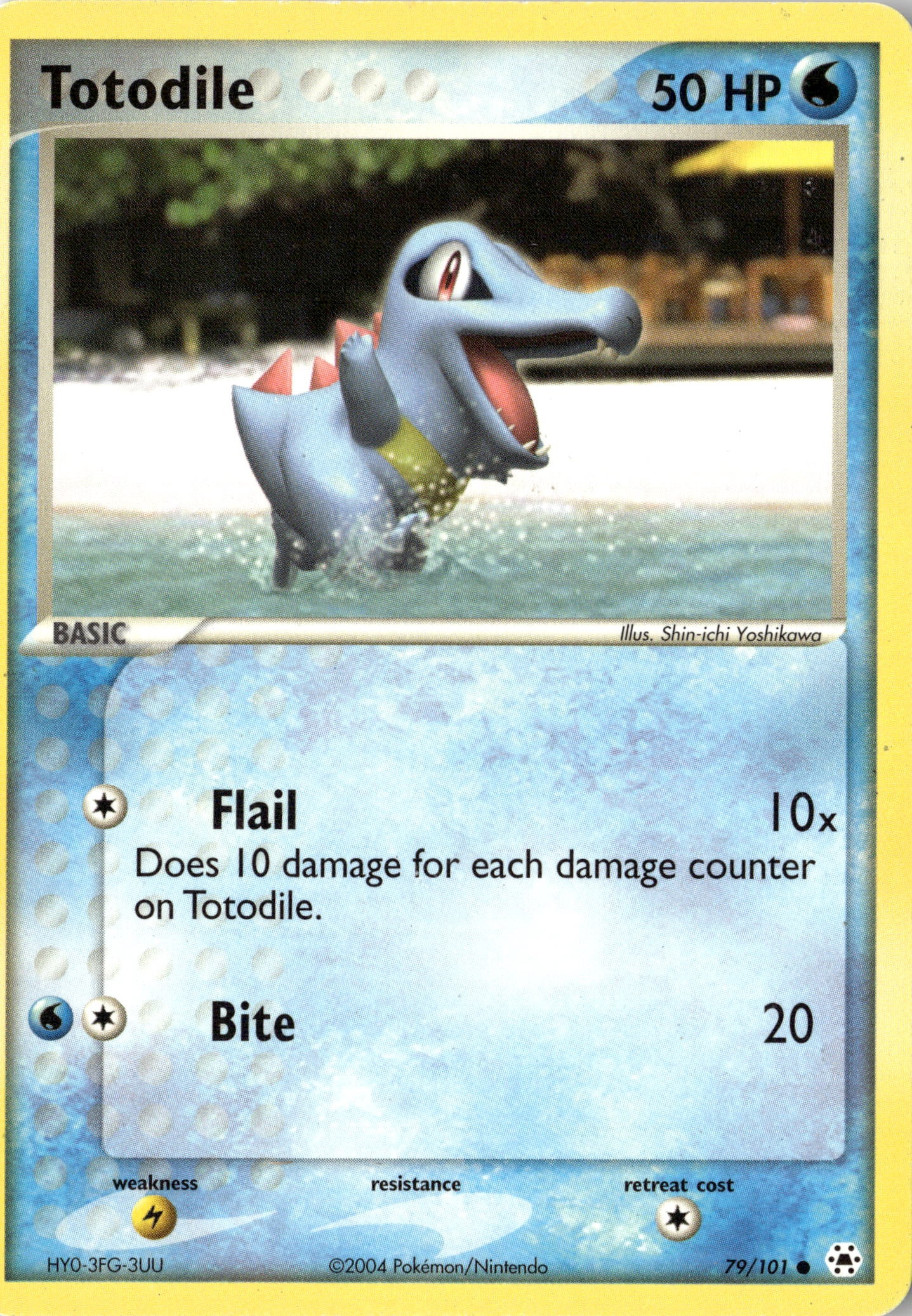 2002 Pokemon Ex En Totodile graded slab