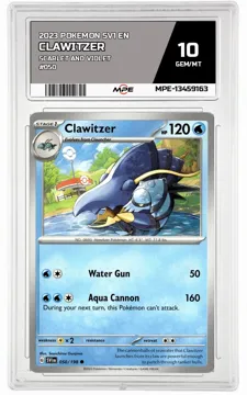 2023 POKEMON SV1 EN SCARLET AND VIOLET #050 CLAWITZER MPE 10 GEM/MT — graded card up for auction