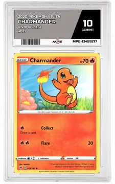2020 POKEMON VIV EN VIVID VOLTAGE #023 CHARMANDER MPE 10 GEM/MT — graded card up for auction
