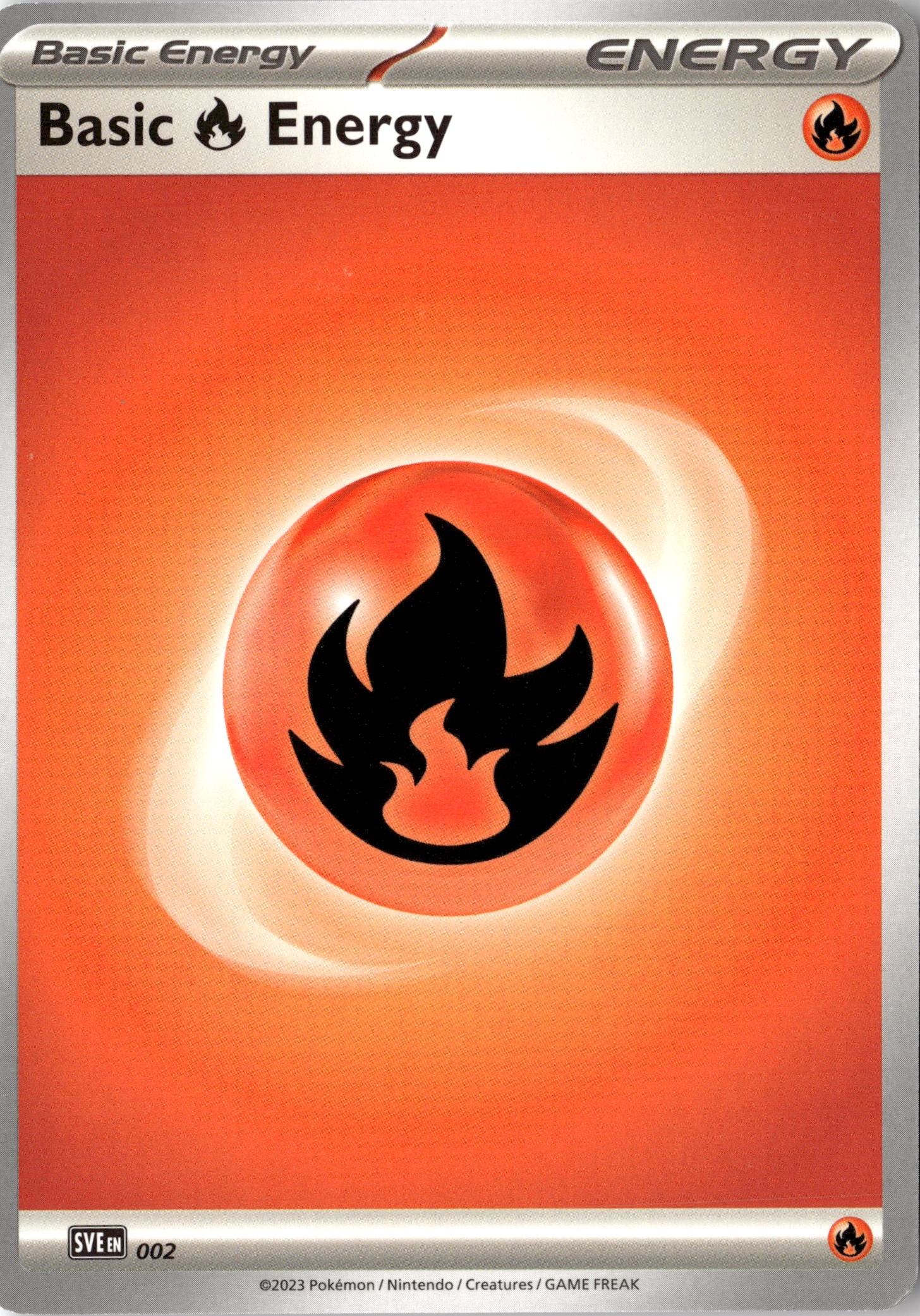2023 Pokemon Sve En Basic Fire Energy graded slab