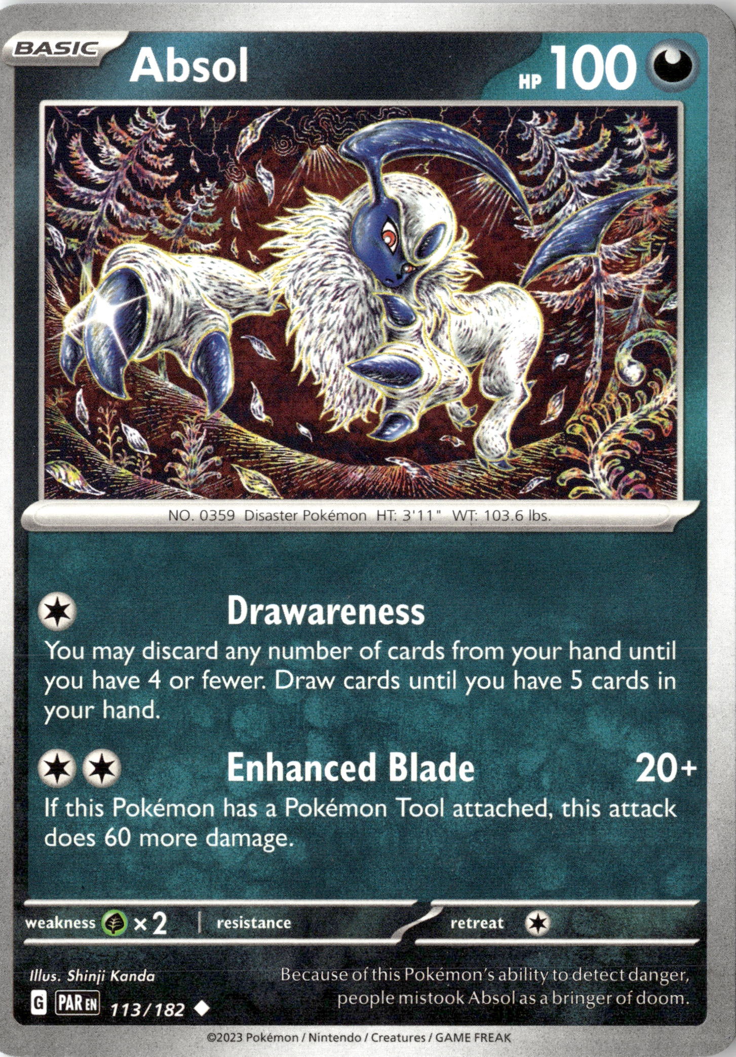 2023 Pokemon Par En Absol graded slab