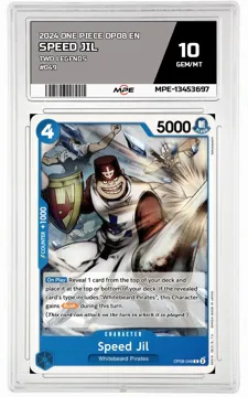 2024 ONE PIECE OP08 EN Two Legends #049 SPEED JIL MPE 10 GEM/MT — graded card up for auction