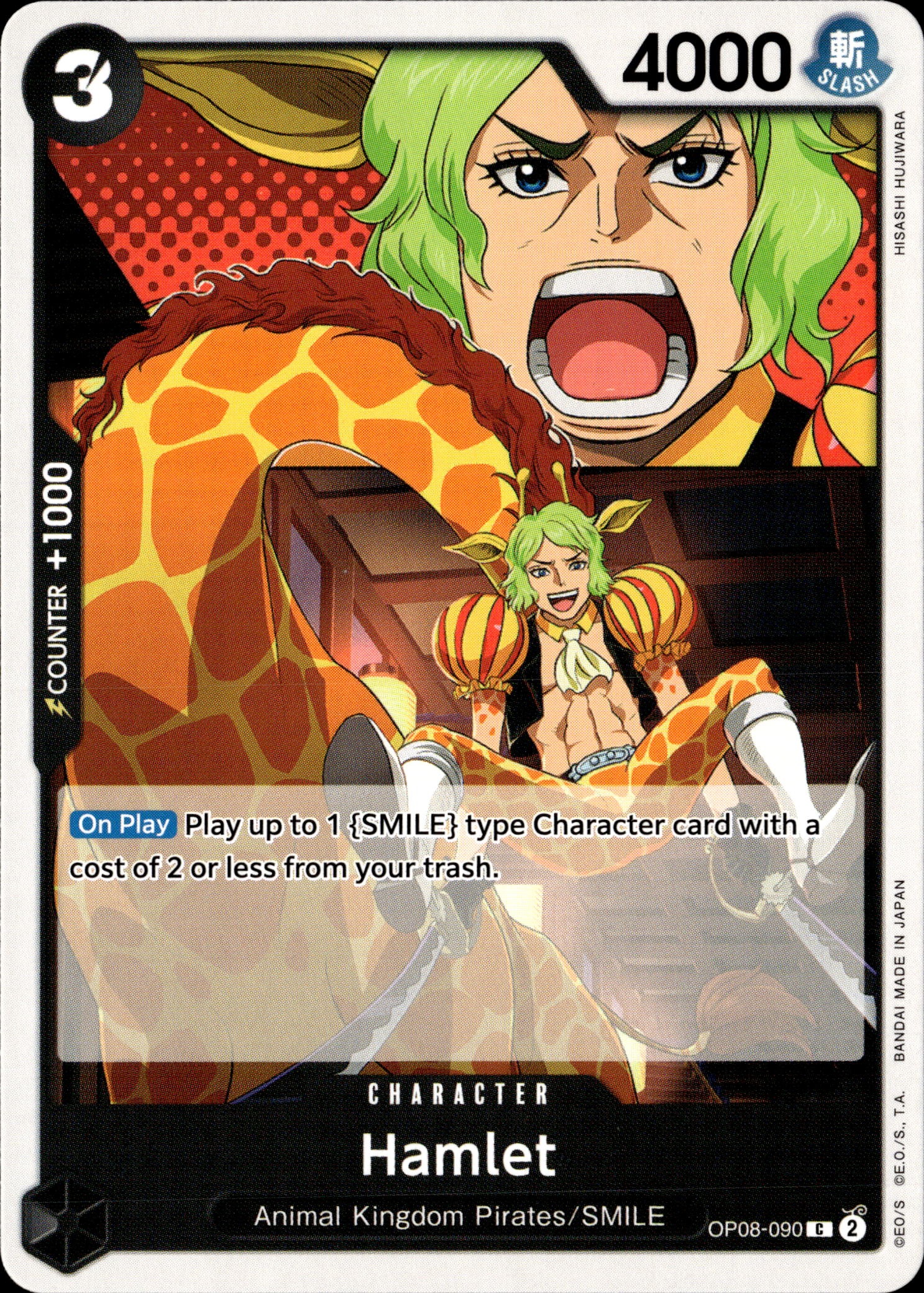 2024 One Piece Op08 En Hamlet graded slab