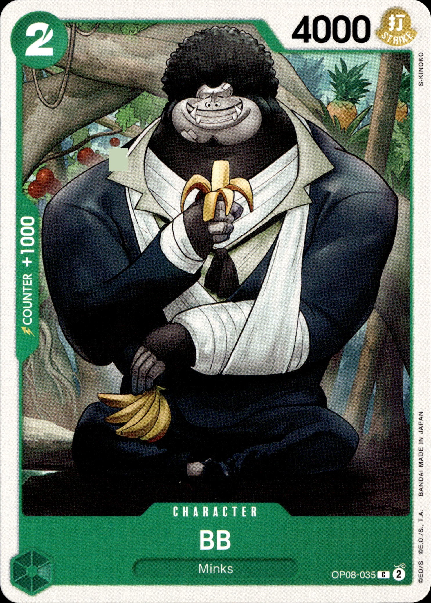 2024 One Piece Op08 En Bb graded slab