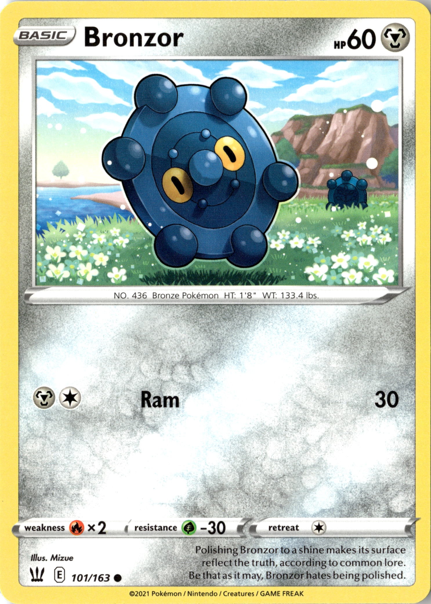 2021 Pokemon Bst En Bronzor graded slab