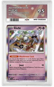2023 POKEMON SV1 EN SCARLET AND VIOLET-HOLO #096 Klefki MPE 9.5 MINT+ — graded card up for auction
