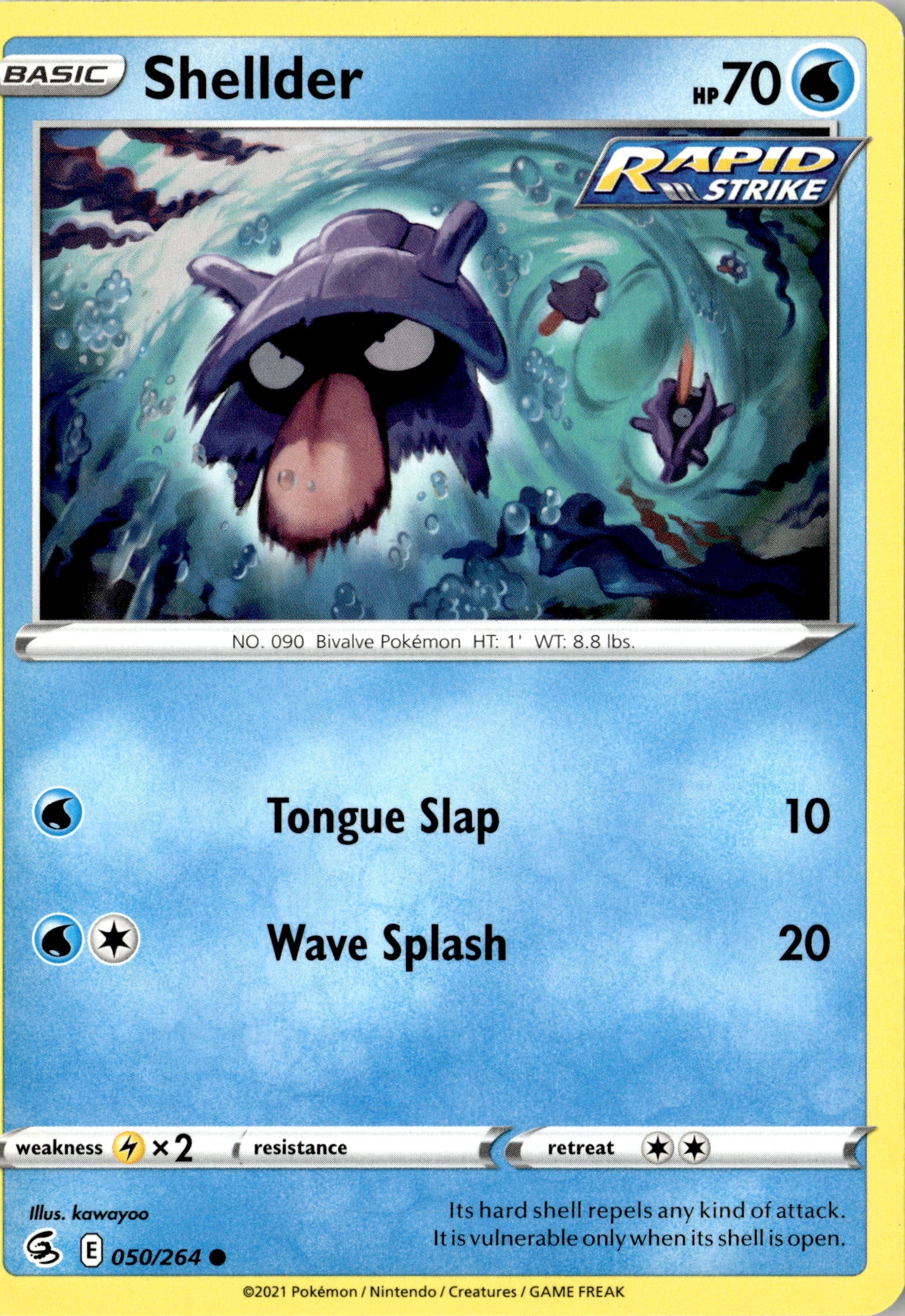 2021 Pokemon Fst En Shellder graded slab
