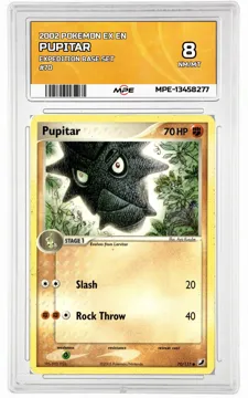 2002 POKEMON EX EN EXPEDITION BASE SET #70 Pupitar MPE 8 NM/MT — graded card up for auction