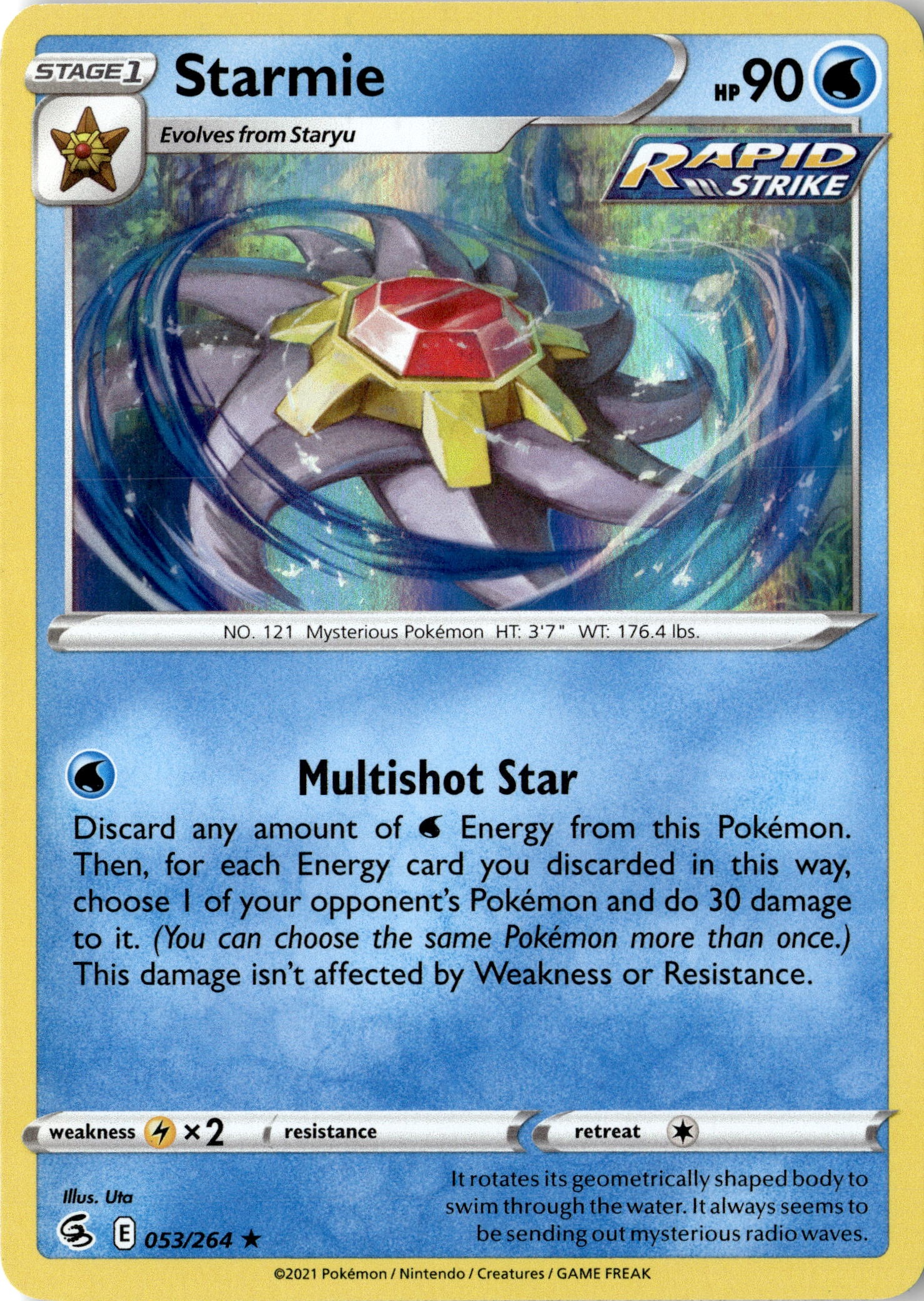 Starmie graded slab