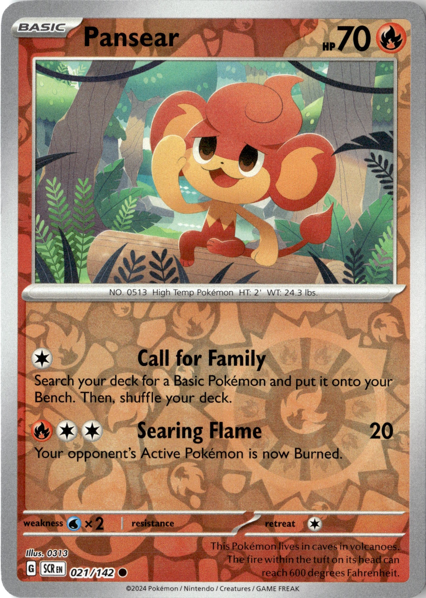 2024 Pokemon Scr En Pansear graded slab