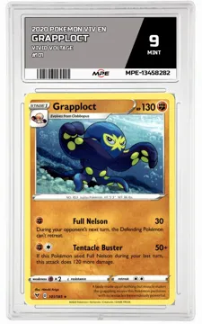 2020 POKEMON VIV EN VIVID VOLTAGE #101 Grapploct MPE 9 MINT — graded card up for auction