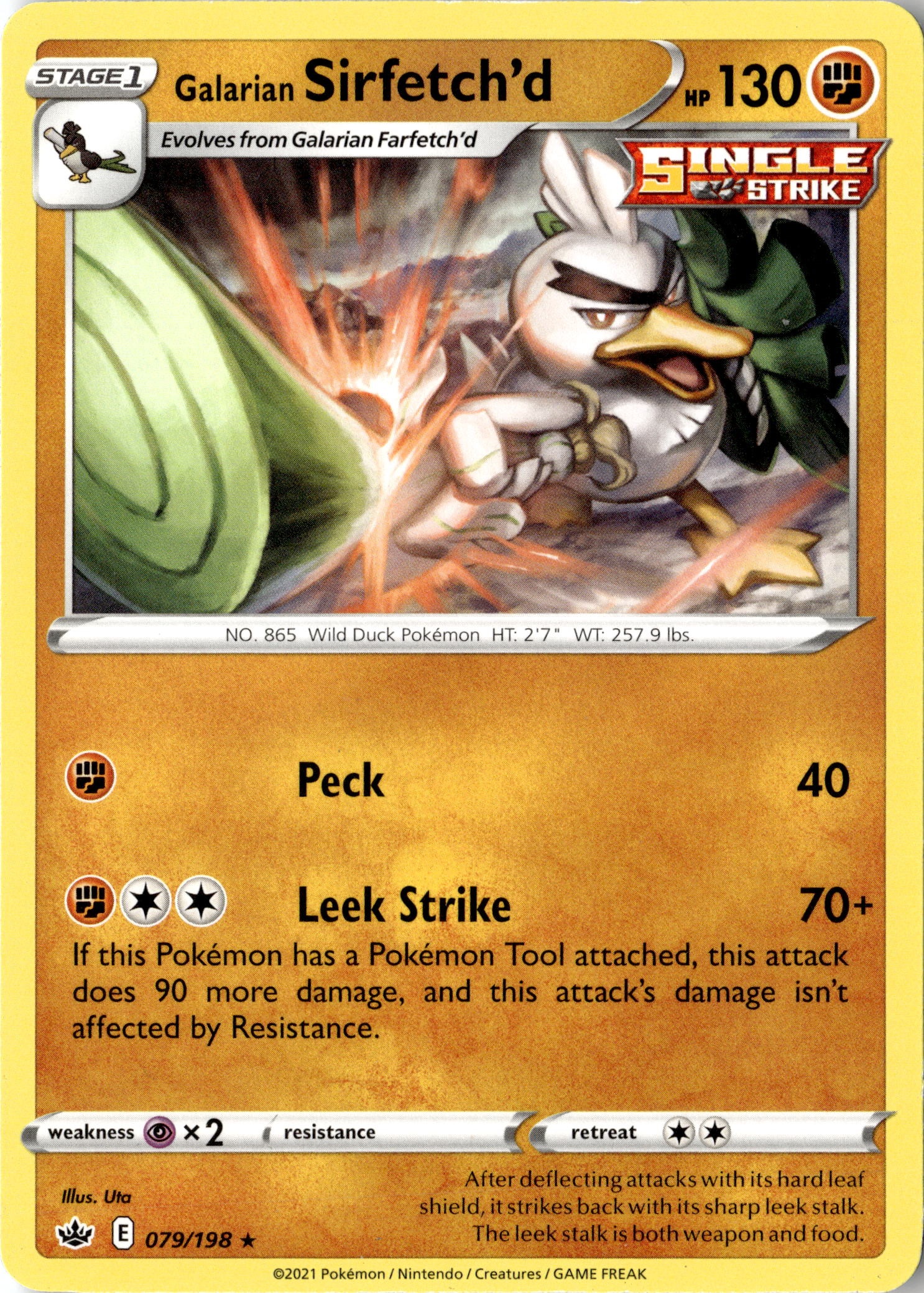 Galarian Sirfetch'd graded slab