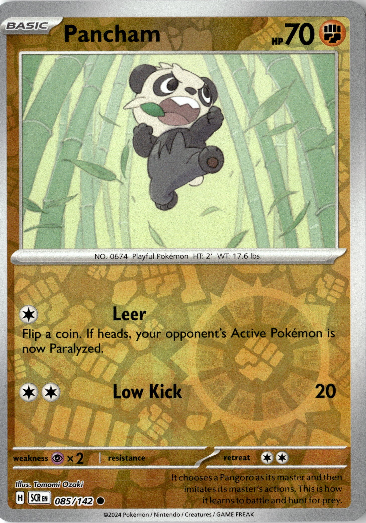2024 Pokemon Scr En Pancham graded slab